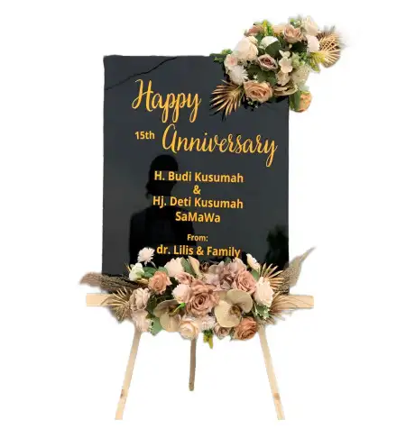 Papan Bunga Akrilik Kepil